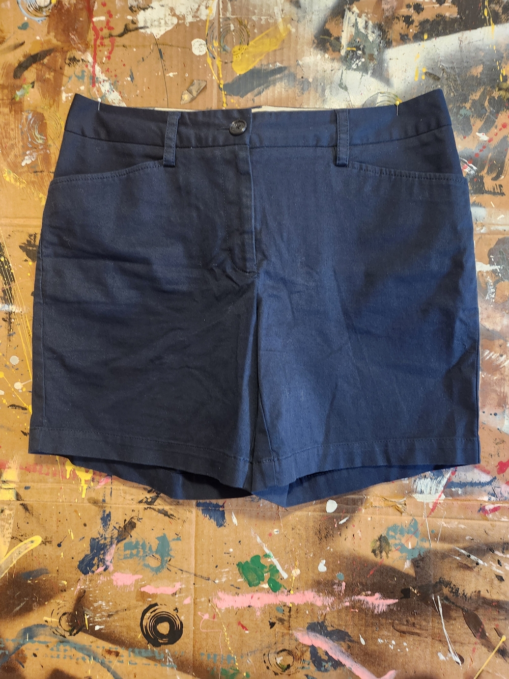 Land's End Classic Navy Women's Cotton Shorts
